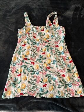 Fruity Floral A-Line Sundress
